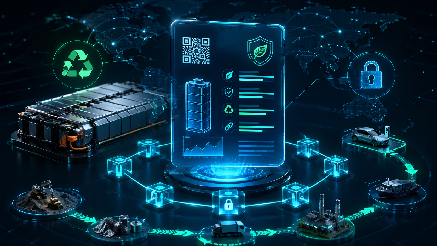 Blockchain in the Sustainable Economy: End-to-End Digital Transformation for EU Battery Regulation