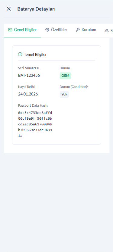 BATRIX Battery Detail Page - Mobile